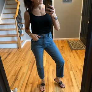 Ann Taylor LOFT High Waist Straight Crop